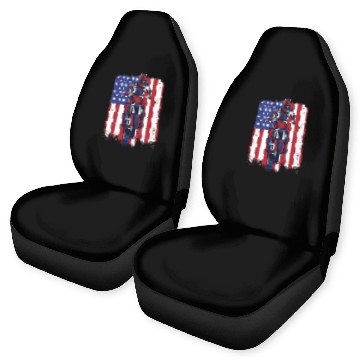 Discover Motocross American Flag Motorcycle Racing Riders Car Seat Covers