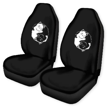 Discover Yin and Yang Cats Car Seat Covers
