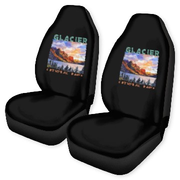 Discover Glacier National Park US Montana parks Car Seat Covers
