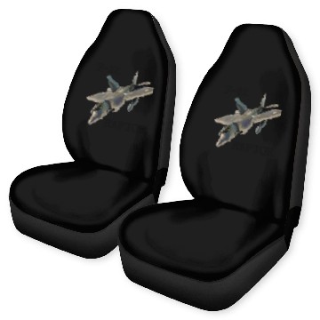Discover Air Force F-22 Raptor Fighter Jet Military Pilot Car Seat Covers