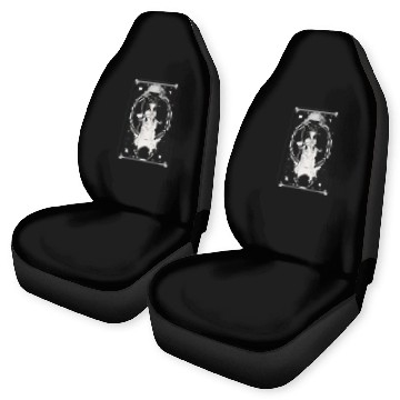 Discover Crescent Moon Tarot Card Astrology Occult Car Seat Covers