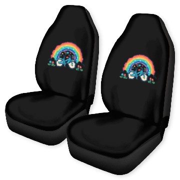 Discover Bicycle and rainbow Car Seat Covers