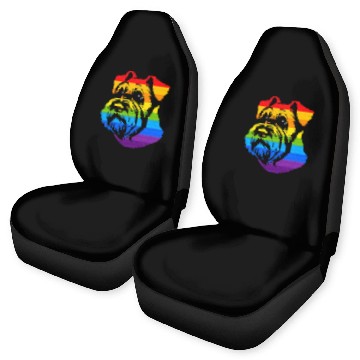 Discover Miniature Schnauzer Rainbow LGBT Gay Pride Lesbian Car Seat Covers