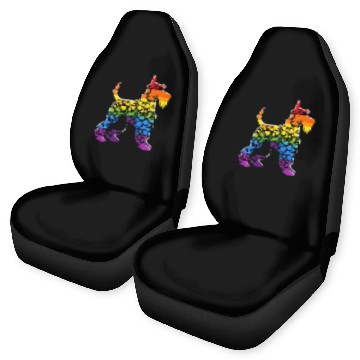 Discover Miniature Schnauzer Rainbow LGBT Gay Pride Lesbian Car Seat Covers