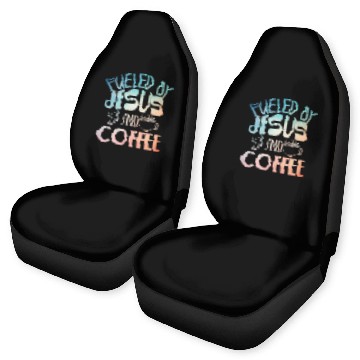 Discover Cool Coffee Jesus Art Christian Coffee Lover Car Seat Covers