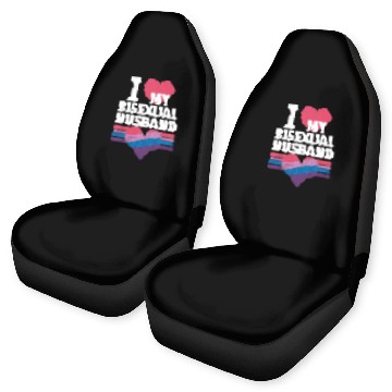 Discover I Love My Bisexual Husband Bi Pride Bisexual Flag Car Seat Covers