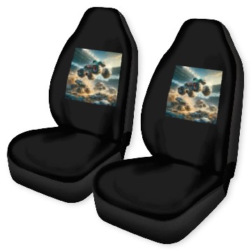 Discover Monster Madness Monster Trucks Car Seat Covers