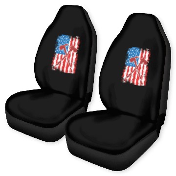 Discover 4th Of July US Firefighter Car Seat Covers