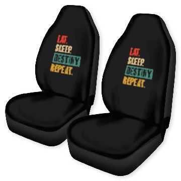 Discover Eat Sleep Destiny Repeat Video Games Gaming Gift Car Seat Covers