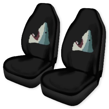 Discover Shark Stepping On A Brick Toy Funny Internet Meme Car Seat Covers