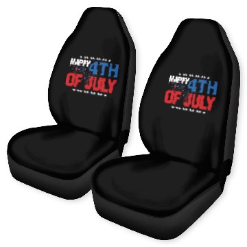 Discover Happy 4th Of July US Independence Day Car Seat Covers