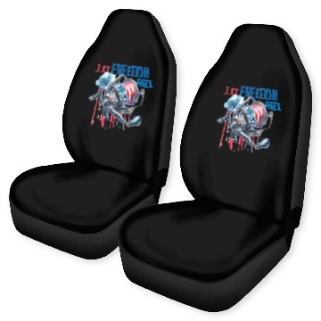 Discover Let Freedom Reel Fishing USA Car Seat Covers