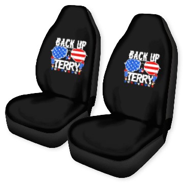Discover Back Up Terry Funny 4th of July Us Flag Patriotic Car Seat Covers