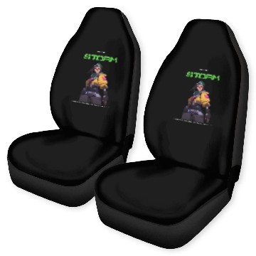 Discover She is the storm girl gamer Car Seat Covers