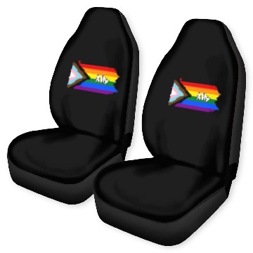 Discover Pennsylvania Pride Ally Progress Flag Car Seat Covers