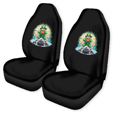 Discover St. Patrick's Day Shamrock St Paddy's Day Curling Car Seat Covers