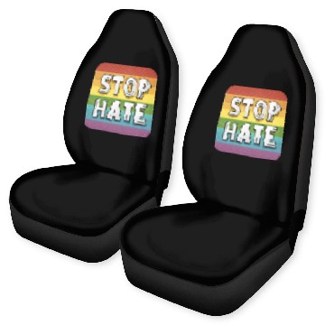 Discover LGBTQ Stop Hate Car Seat Covers
