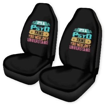Discover PsyD Graduate Funny Psychology Doctor Car Seat Covers