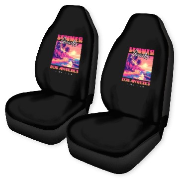 Discover Summer Paradise Los Angeles Venice Beach Car Seat Covers