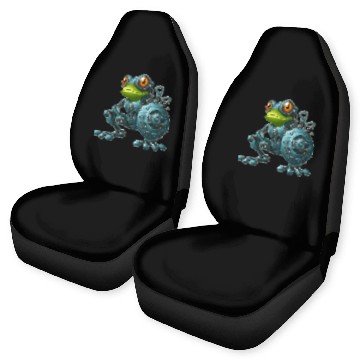 Discover Cyborg Frog Toad Newt Robot Mech Design Car Seat Covers
