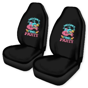 Discover Pool Swimming Sun Alcohol Car Seat Covers