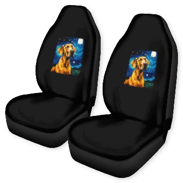 Discover Great Dane Dog Starry Night Painting Car Seat Covers