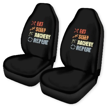 Discover Funny Archery Routine Car Seat Covers