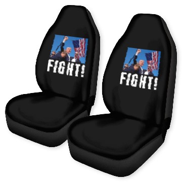 Discover Fight Trump Design Car Seat Covers
