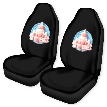 Discover Cute Mom To Be Baby Announcement Design Car Seat Covers