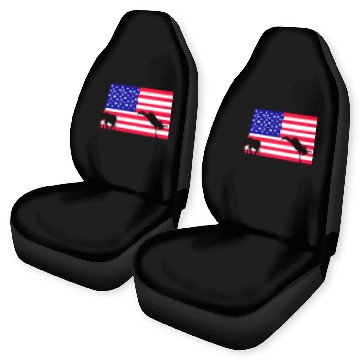 Discover Donkey kicking out the elephant US Election 2024 Car Seat Covers