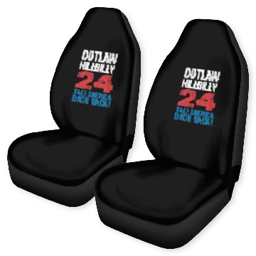 Discover Trump Vance 2024 Outlaw Hillbilly US Flag Vintage Car Seat Covers