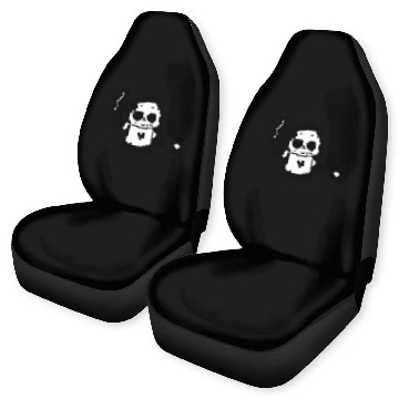 Discover Halloween Girl with Flower and Knife Car Seat Covers