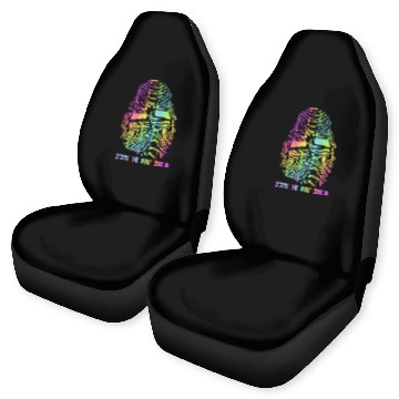 Discover Retro Demolition Derby Finger Print It's In My DNA Car Seat Covers