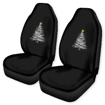 Discover Christmas Light Tree Holiday Car Seat Covers