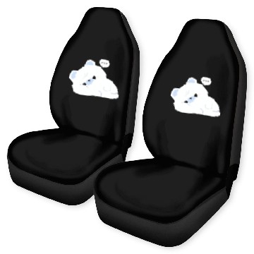 Discover Tired Polar Bear Car Seat Covers