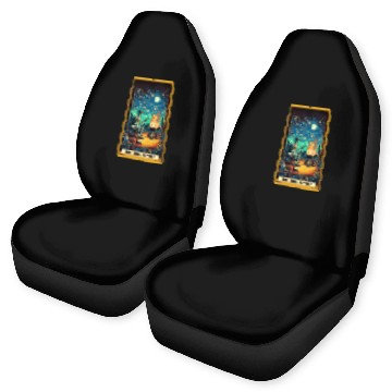 Discover The Happy Camper Tarot Car Seat Covers