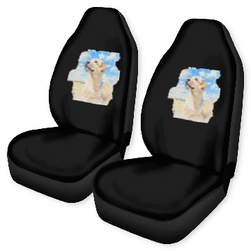 Discover Nature Labrador Retriever Field Art Lab Watercolor Car Seat Covers