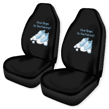 Discover First Steps on the Fairway - Blue Kids' Golf Shoes Car Seat Covers