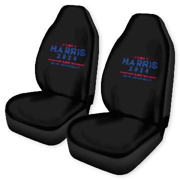 Discover Harris For President 2024 Save democracy Car Seat Covers