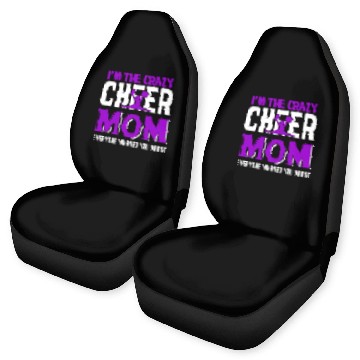 Discover Crazy Cheer Mom Cheerleading Mommy Mother's Day Car Seat Covers