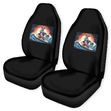 Discover Stars & Stripes Surfer Bunny Car Seat Covers