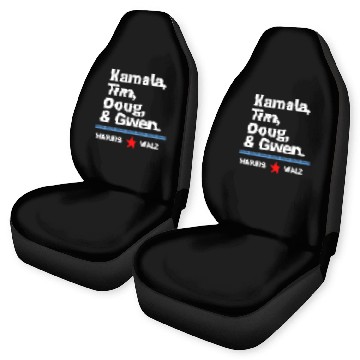 Discover Harris & Walz | Kamala, Tim, Doug & Gwen Car Seat Covers