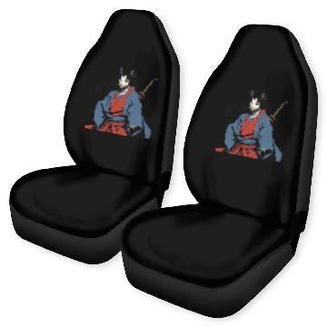 Discover Samurai Cat Car Seat Covers