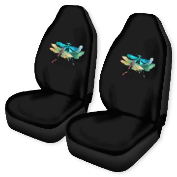 Discover Colorful Dragonflies - Dragonfly Design Car Seat Covers