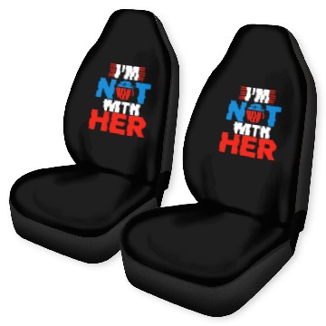 Discover I'm Not With Her Kamala Harris 2024 Presidential E Car Seat Covers