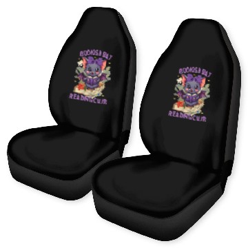 Discover Bookish Bat Reading Club -Back to school Halloween Car Seat Covers