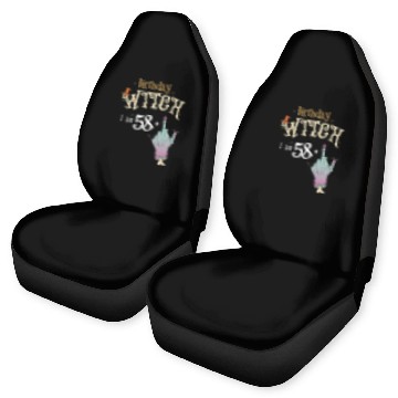 Discover Yes It's My Birthday - 59th Birthday Witch Funny Car Seat Covers