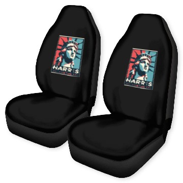 Discover Harris 2024 statue of liberty Kamala Harris Car Seat Covers