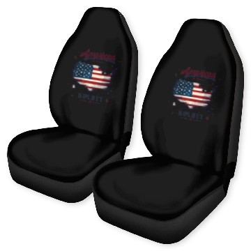 Discover American Spirit Patriotic USA Flag Car Seat Covers