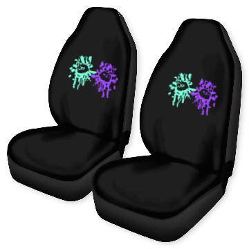 Discover Two heavy metal graffiti horn fingers hand gesture Car Seat Covers